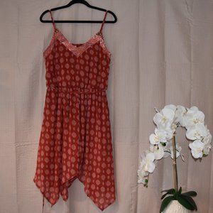 NWT - Xhilaration Red w/Print Dress Size L
